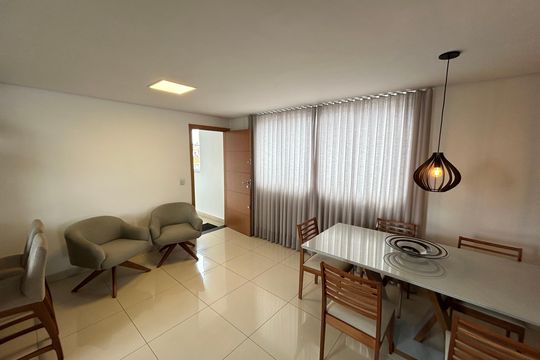 Sala/cozinha de apartamento para alugar com 3 quartos, 150m² em Serrano, Belo Horizonte