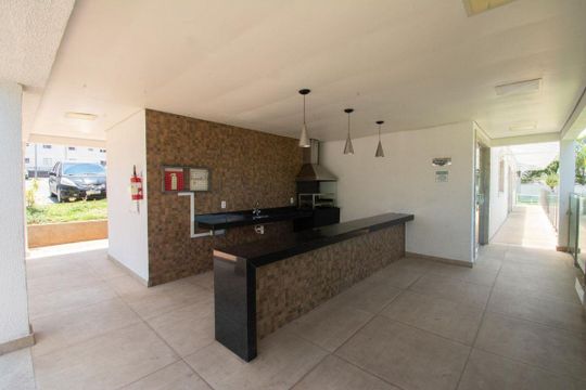 Área comum - Churrasqueira de apartamento à venda com 2 quartos, 48m² em Chácaras Cotia, Contagem