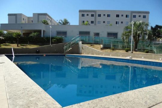 Área comum - Piscina de apartamento à venda com 2 quartos, 48m² em Chácaras Cotia, Contagem