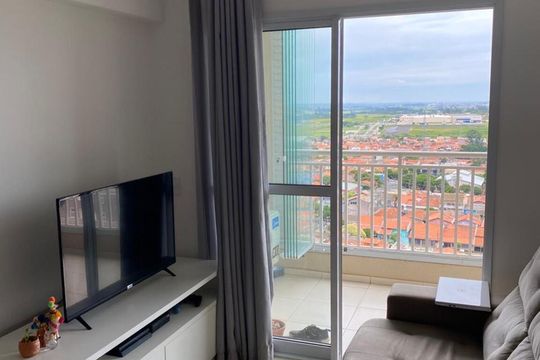 Sala de apartamento para alugar com 2 quartos, 56m² em Vila Ipe, Hortolândia