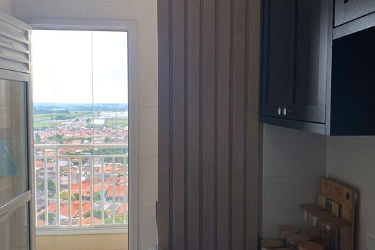 Cozinha de apartamento para alugar com 2 quartos, 56m² em Vila Ipe, Hortolândia