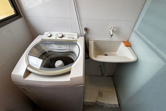 Área de Serviço de apartamento à venda com 3 quartos, 76m² em Parque das Nações, Santo André