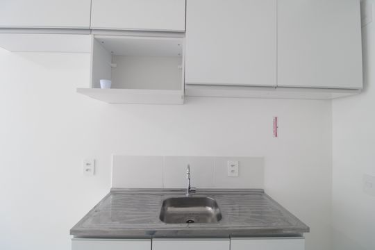 Cozinha de apartamento à venda com 1 quarto, 29m² em Planalto Paulista, São Paulo