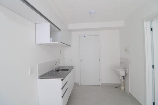 Cozinha de apartamento à venda com 1 quarto, 29m² em Planalto Paulista, São Paulo