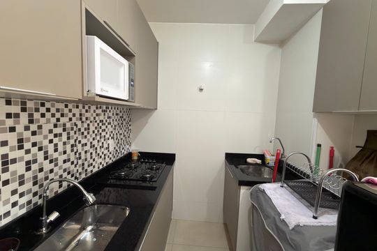 Cozinha  de apartamento à venda com 2 quartos, 45m² em Qr 109, Brasília