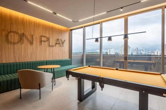 Área comum de apartamento para alugar com 1 quarto, 22m² em Santo Amaro, São Paulo
