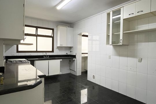 Cozinha de apartamento para alugar com 3 quartos, 189m² em Boqueirão, Santos