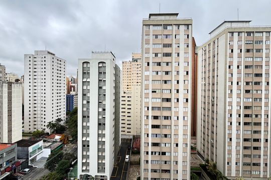 Vista de apartamento para alugar com 1 quarto, 32m² em Moema, São Paulo