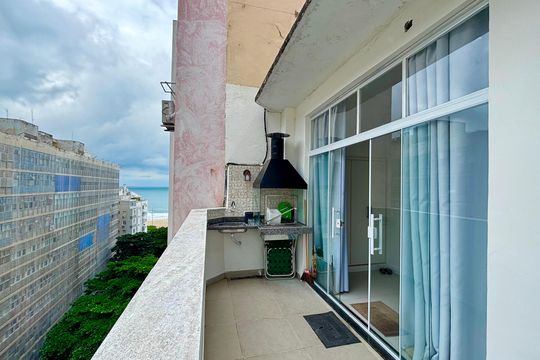 Varanda - Sala de apartamento à venda com 4 quartos, 292m² em Copacabana, Rio de Janeiro