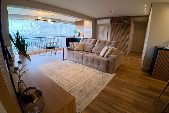 Sala de apartamento à venda com 2 quartos, 87m² em Jardim Caboré, São Paulo