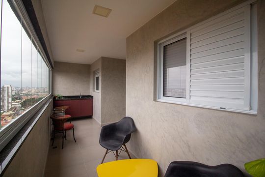 Varanda da Sala de apartamento para alugar com 1 quarto, 56m² em Jardim America, Sorocaba