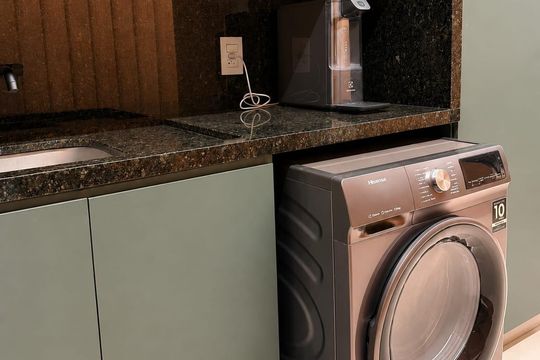 Área de serviço de apartamento para alugar com 1 quarto, 51m² em Setor Bueno, Goiânia