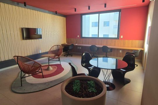 Salão de apartamento para alugar com 1 quarto, 51m² em Setor Bueno, Goiânia