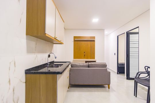 Cozinha de apartamento para alugar com 2 quartos, 44m² em Água Rasa, São Paulo