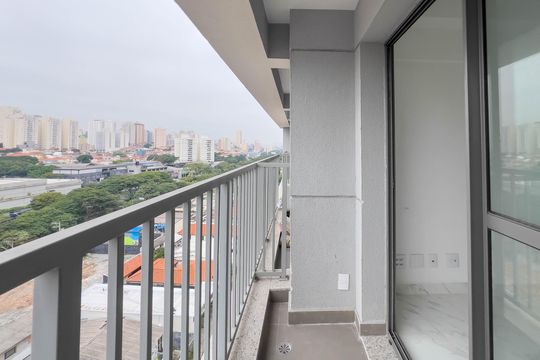 Varanda de kitnet/studio à venda com 1 quarto, 27m² em Jardim Aurelia, São Paulo