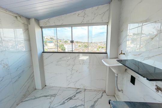 Área de serviço de casa para alugar com 2 quartos, 70m² em Dom Bosco, Belo Horizonte