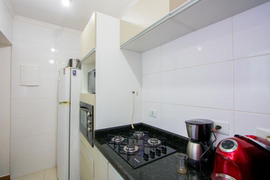 Cozinha de apartamento à venda com 2 quartos, 82m² em Vila Vitória, Santo André