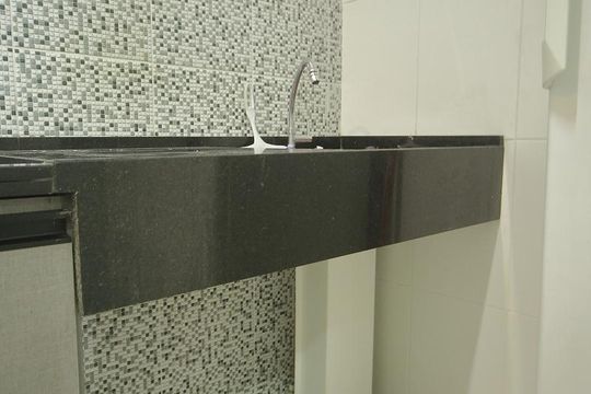 Cozinha -Área de serviço  de kitnet/studio para alugar com 1 quarto, 45m² em Centro, São Bernardo do Campo