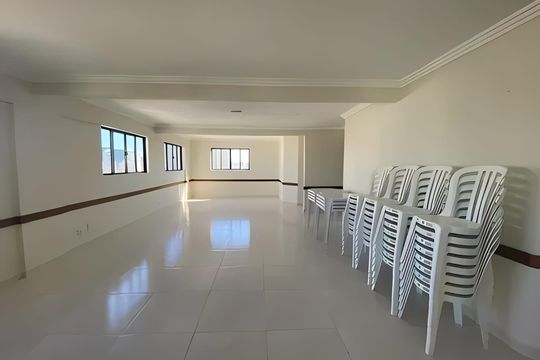 Salão de apartamento para alugar com 1 quarto, 57m² em Ponta da Praia, Santos