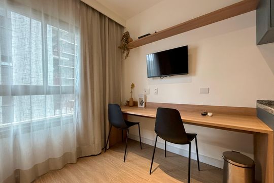 Quarto  de kitnet/studio para alugar com 1 quarto, 25m² em Brooklin, São Paulo