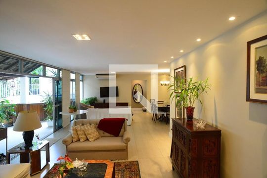 Sala de apartamento para alugar com 5 quartos, 300m² em Barra da Tijuca, Rio de Janeiro
