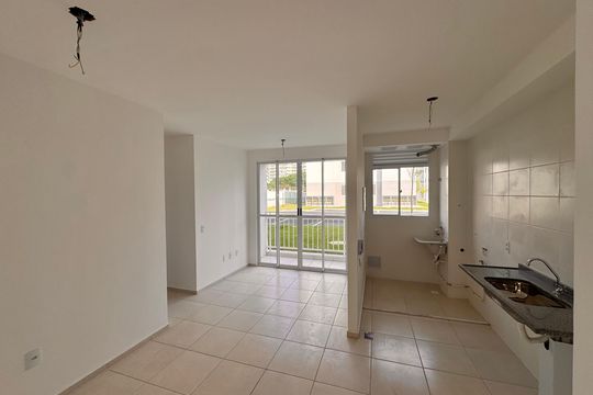 Sala de apartamento para alugar com 3 quartos, 57m² em Recreio dos Bandeirantes, Rio de Janeiro