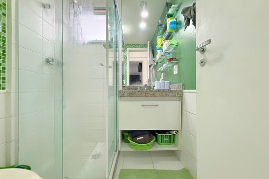 Banheiro Suíte  de apartamento à venda com 3 quartos, 95m² em Várzea de Baixo, São Paulo