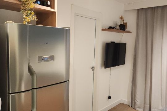 Cozinha de apartamento à venda com 1 quarto, 31m² em Vila Mariana, São Paulo
