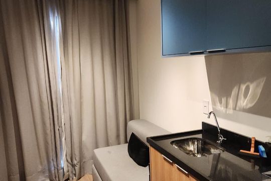 Cozinha de apartamento à venda com 1 quarto, 31m² em Vila Mariana, São Paulo
