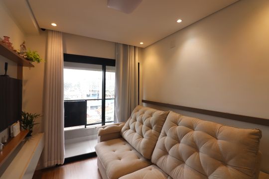 Sala  de apartamento à venda com 2 quartos, 52m² em Jardim do Mar, São Bernardo do Campo