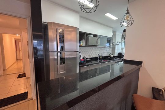 Cozinha de apartamento à venda com 3 quartos, 80m² em Barra da Tijuca, Rio de Janeiro