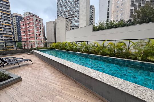Área comum - Piscina de apartamento para alugar com 2 quartos, 45m² em Bela Vista, São Paulo