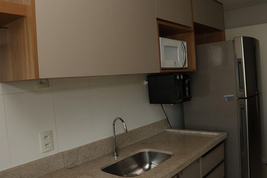Cozinha de apartamento à venda com 3 quartos, 100m² em Setor Marista, Goiânia