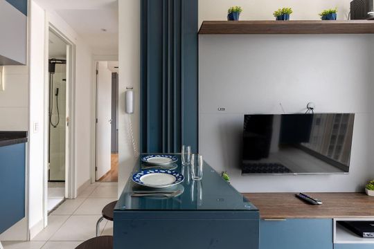 Sala de apartamento para alugar com 2 quartos, 34m² em Barra Funda, São Paulo