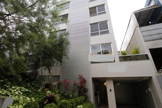 Fachada de kitnet/studio para alugar com 1 quarto, 54m² em Santa Lúcia, Belo Horizonte