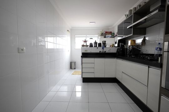Cozinha de apartamento à venda com 3 quartos, 92m² em Parque Sao Vicente, Santo André