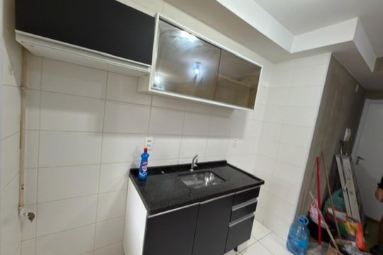 Cozinha de apartamento à venda com 2 quartos, 42m² em Jardim Parque Morumbi, São Paulo
