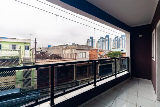 Varanda da Suíte de casa à venda com 3 quartos, 312m² em Jardim Clara Regina, São Paulo