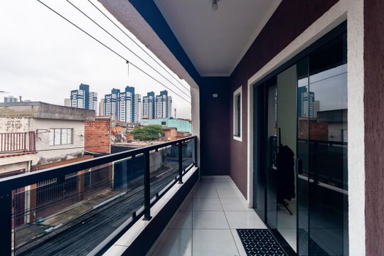 Varanda da Suíte de casa à venda com 3 quartos, 312m² em Jardim Clara Regina, São Paulo