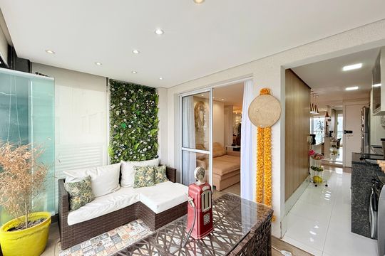 Varanda de apartamento para alugar com 2 quartos, 68m² em Jardim Dom Bosco, São Paulo