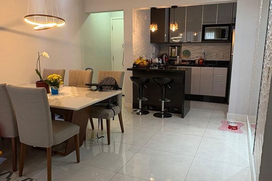 Sala de apartamento para alugar com 2 quartos, 77m² em Ponte Sao Joao, Jundiaí