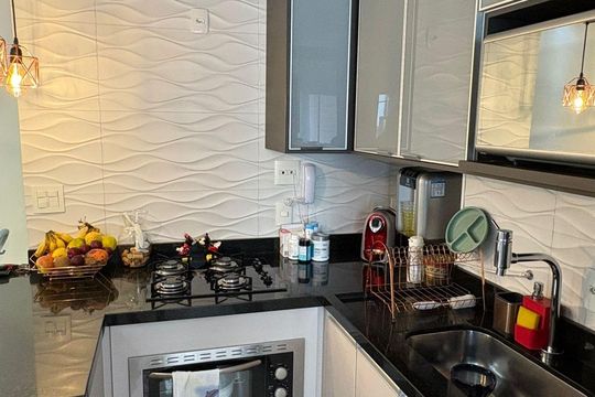 Cozinha de apartamento para alugar com 2 quartos, 77m² em Ponte Sao Joao, Jundiaí