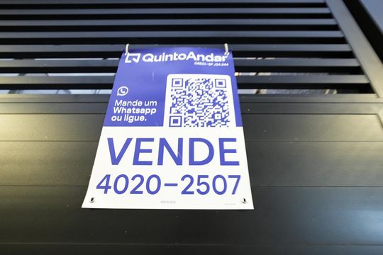 Placa de apartamento à venda com 2 quartos, 70m² em Jardim Bela Vista, Santo André