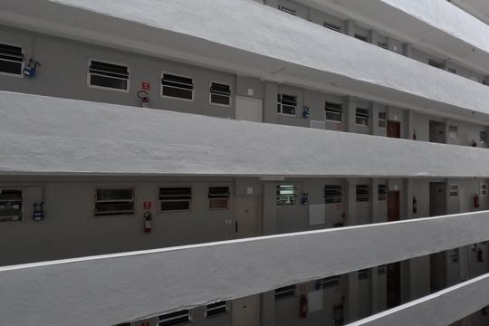 Vista da Sala de apartamento para alugar com 1 quarto, 48m² em Aparecida, Santos