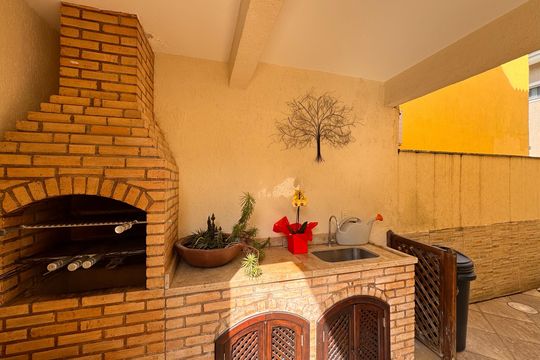 Área externa de casa de condomínio à venda com 3 quartos, 220m² em Vargem Pequena - Quadra D, Rio de Janeiro
