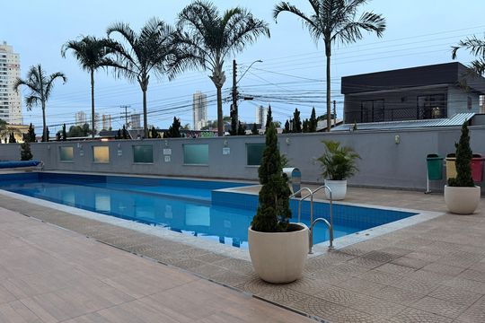 Área comum - Piscina de apartamento à venda com 2 quartos, 59m² em Parque Amazonia, Goiânia