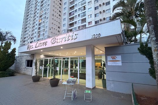Fachada do Prédio de apartamento à venda com 2 quartos, 59m² em Parque Amazonia, Goiânia
