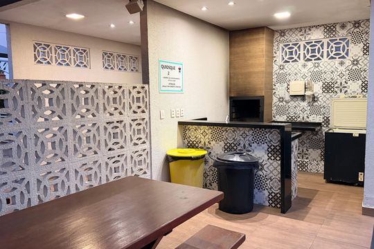 Área comum - Churrasqueira de apartamento à venda com 2 quartos, 59m² em Parque Amazonia, Goiânia