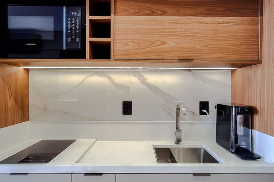 Cozinha de kitnet/studio para alugar com 1 quarto, 27m² em Ipiranga, São Paulo