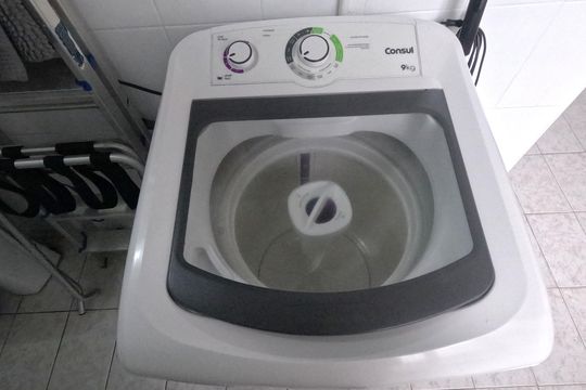 Área de Serviço de apartamento para alugar com 1 quarto, 47m² em Embaré, Santos